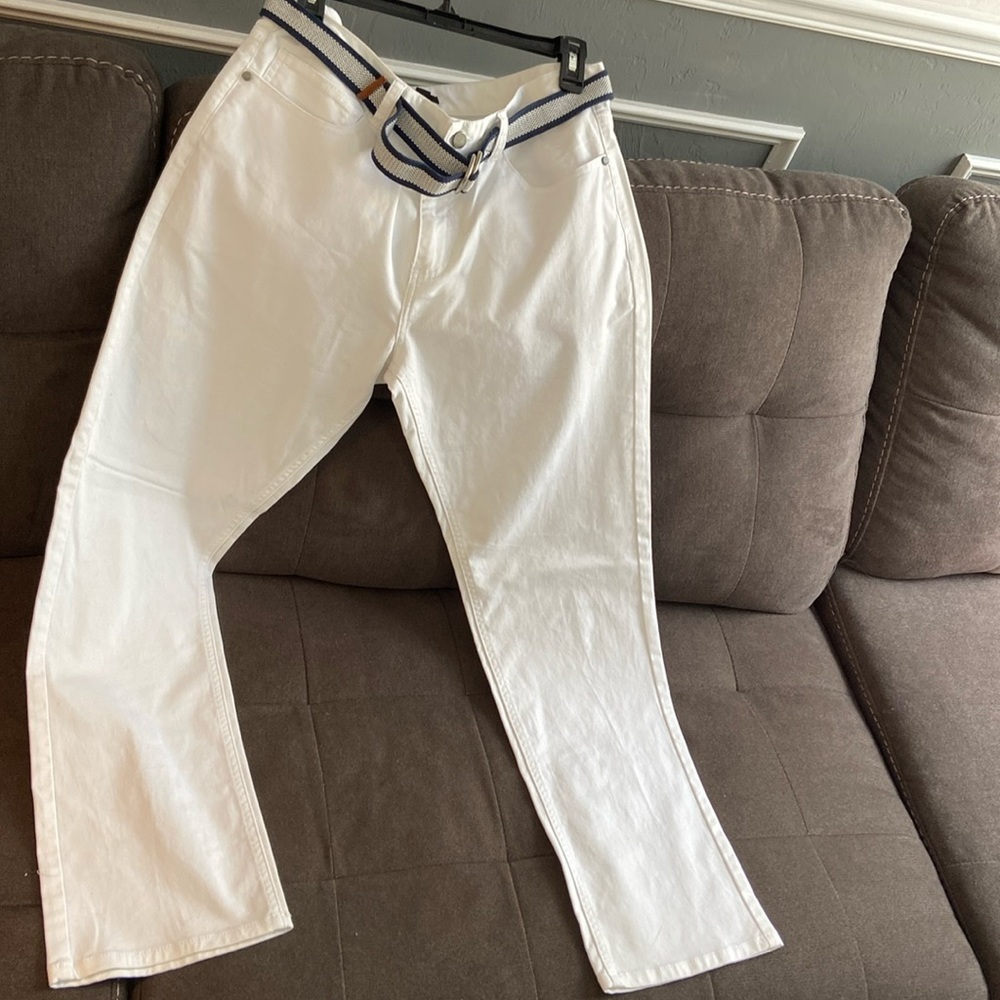 Alfani white jeans size 33 waist 30 long